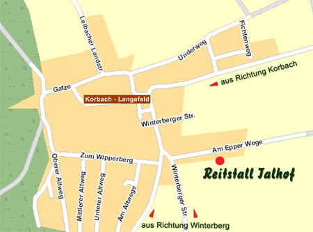 Stadrplan von Korbach-Lengefeld